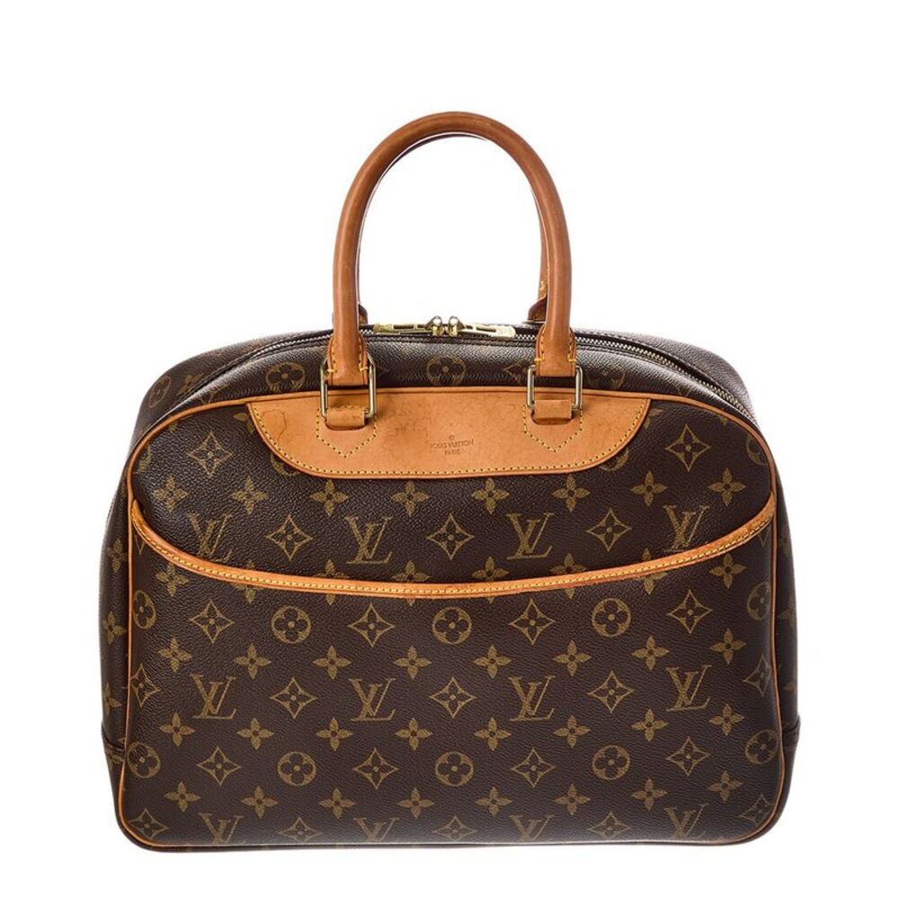 Louis Vuitton Brown Monogram Coated Canvas Deauville (Authentic Pre-Loved)